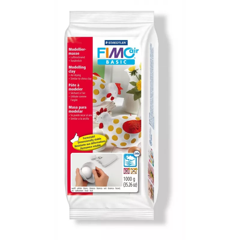 Masa plastyczna Staedtler FIMO air basic 8101 Biała 1 kg