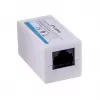 Przejściówka LANBERG RJ-45 na RJ-45, żeński-żeński, U/UTP Cat5e, biały