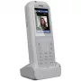 Telefon DECT agfeo DECT 77 IP — bezprzewodowa słuchawka VoIP z zestawem głośnomówiącym, identyfikatorem rozmówcy, wyświetlaczem (biały)