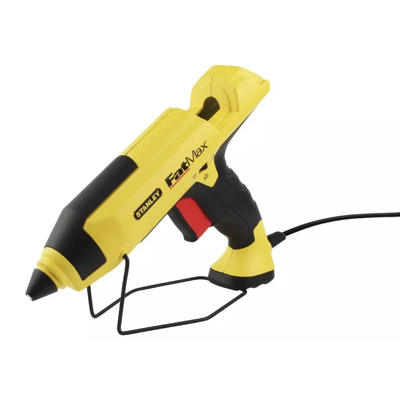 Pistolet do kleju na gorąco STANLEY FatMax GR 100 R 200 W, wydajność kleju 18,83 g/min, zasilanie sieciowe, czas nagrzewania 1 min, czarno-żółty