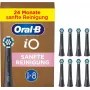 Końcówki wymienne Oral-B iO Gentle Clean 8 szt., czarne — do wrażliwych miejsc i pielęgnacji dziąseł