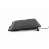 Podstawka pod laptopa Gembird NBS-1F15-04 do laptopów do 15 cali, czarna, ABS, 330×250×25 mm