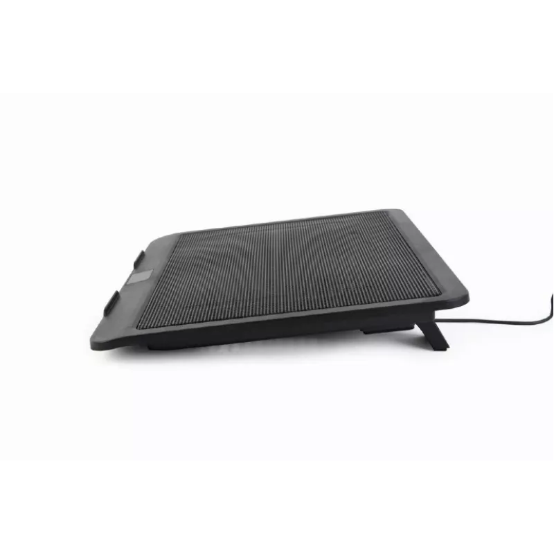 Podstawka pod laptopa Gembird NBS-1F15-04 do laptopów do 15 cali, czarna, ABS, 330×250×25 mm