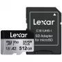 Flash Memory Lexar 512 GB UHS-I microSDXC srebrny PLUS