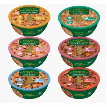 Wet dog food multipack ARQUIVET Fresh Home Goulash mix 6×280 g, adult, complete feed, gluten- and soy-free