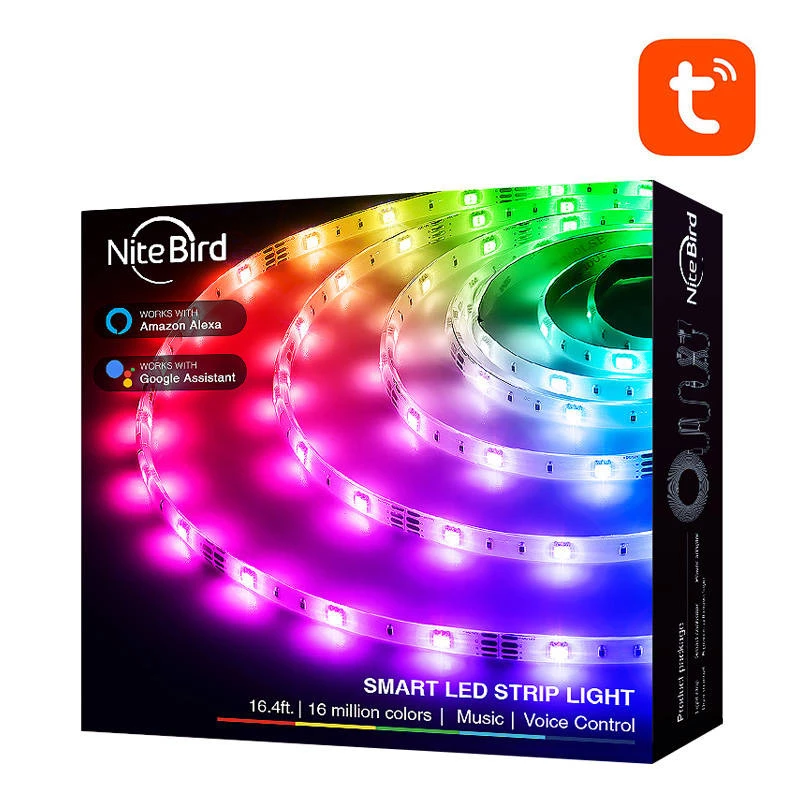 Inteligentna taśma LED NiteBird SL3 by gosund | nitebird — Smart WiFi RGB, 2×5 m, Tuya