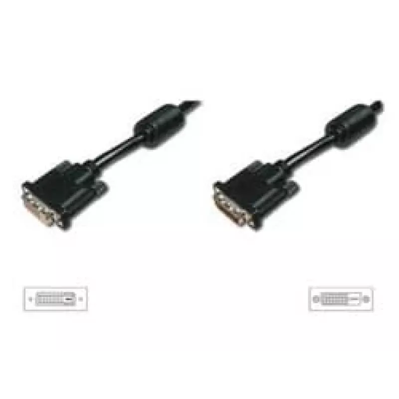 Przedłużacz DIGITUS DVI-D 2 m, DVI-D na DVI-D, czarny