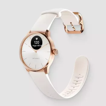 Hybrydowy smartwatch Withings ScanWatch Light złoty biały