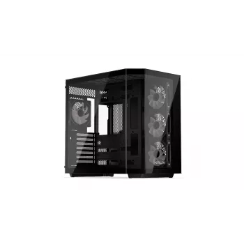 Obudowa komputerowa tower KRUX Empero KRXD010, ATX, czarna — obsługuje karty graficzne do 420 mm, chłodzenia CPU do 155 mm, 2x wnęka 3,5 cala + 3x wnęka 2,5 cala
