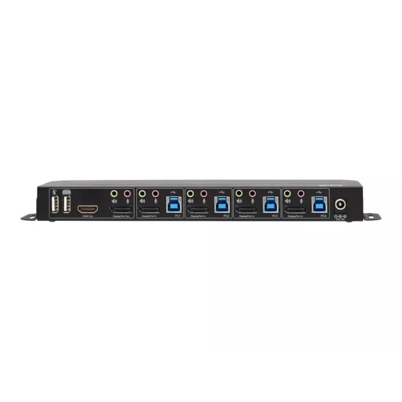 Tripp Eaton Tripp Lite series 4-portowy przełącznik KVM DisplayPort z podwójnymi portami konsoli (DP i HDMI)