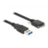 Kabel USB DeLOCK 83599 USB 3.2 Gen 1 3 m USB A Micro-USB B Czarny