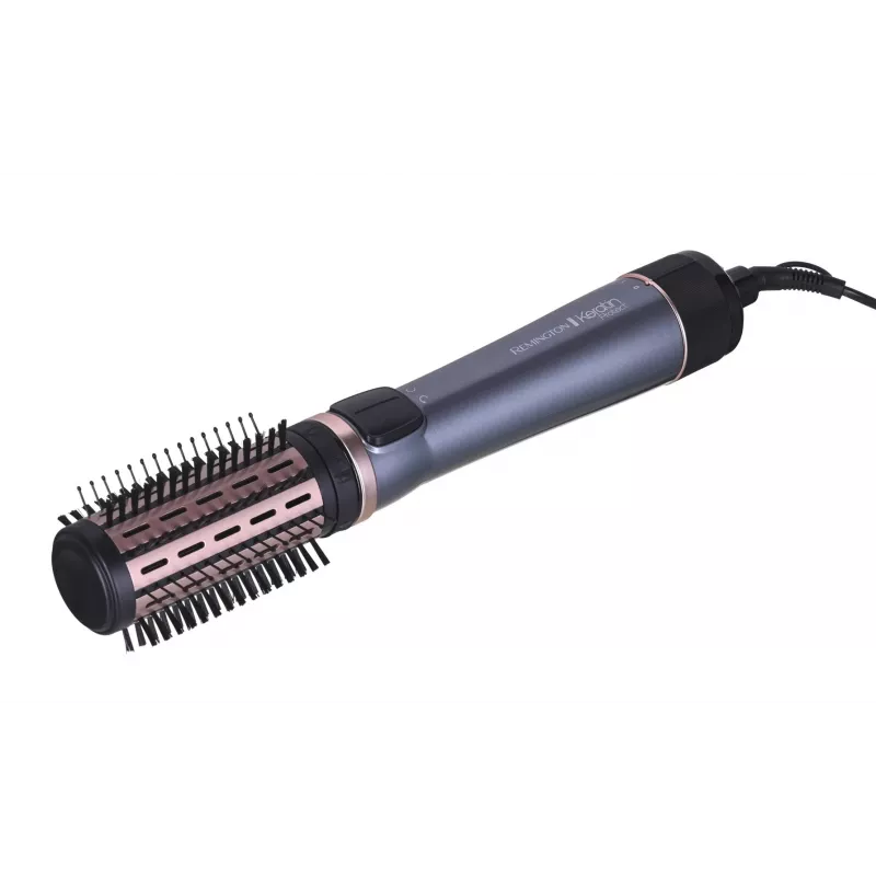 Hot air brush Remington AS8810 — 1000 W, technologia parowa, szczotka 4–5 cm, 2 poziomy temperatury/prędkości, przewód 3 m, opcja bezprzewodowa