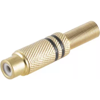 Złącze RCA ShiverPeaks BS52021-S Gold żeńskie