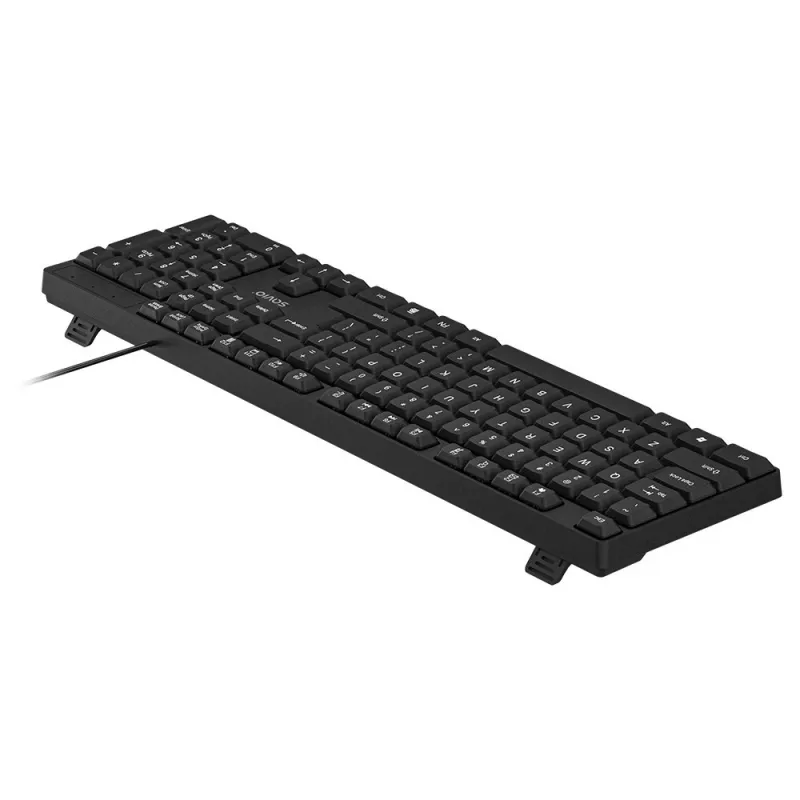 Klawiatura Savio KB-01 do domu/biura USB QWERTY US English Czarna
