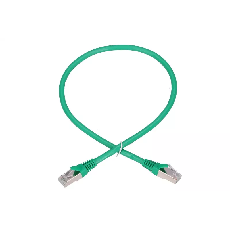Kabel sieciowy Extralink LAN Patchcord Kat.6 FTP RJ-45 Cat6 0.5m zielony