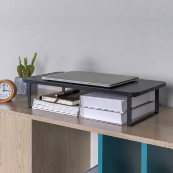 Stojak na laptopa MACLEAN MC-933 regulowana wysokość, aluminium, wolnostojący, na 13–32 cale, maks. obciążenie 20 kg, czarny