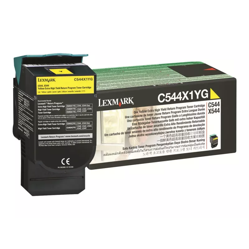 Lexmark - Tonerpatrone - Besonders hohe Ergiebigkeit - 1 x Gelb - 4000 Seiten - LRP / LCCP (0C544X1YG)