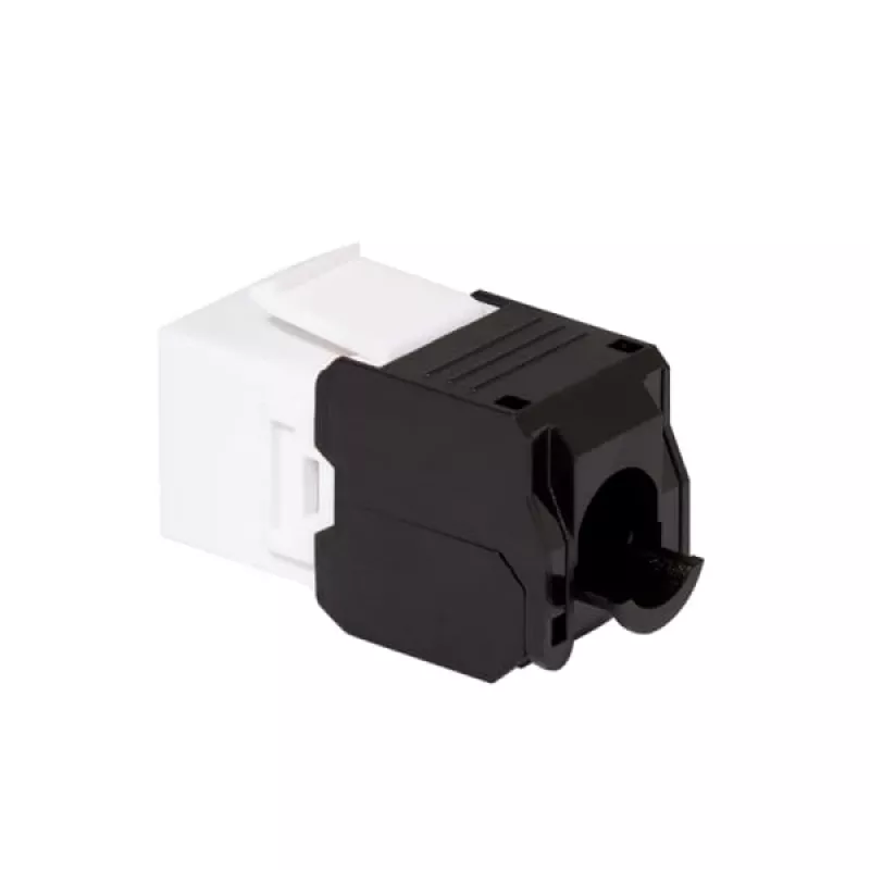 LogiLink NK4066 Moduł Keystone Płaski Czarny Biały RJ-45