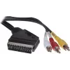Kabel SCART ShiverPeaks AVK 407-200 SC z przełącznikiem i 3× złączami RCA