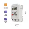 Elektroniczny przekaźnik czasowy na szynę DIN QOLTEC PC0629 — zasilanie 24V, wyjście 16A