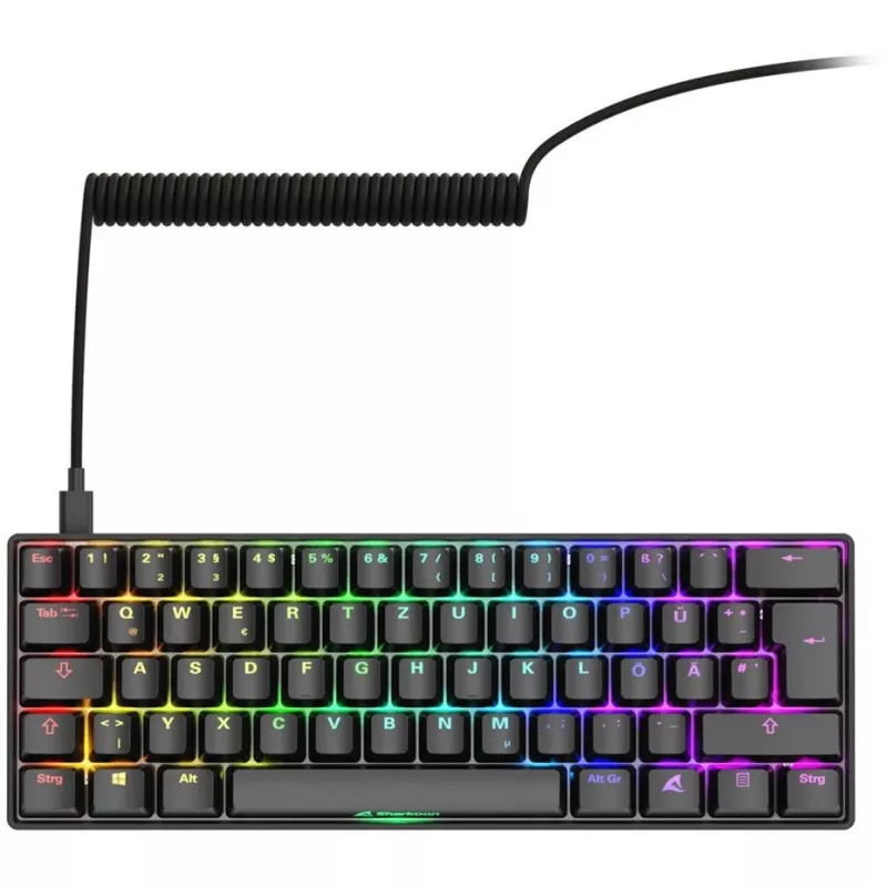 Sharkoon 100065629 klawiatura Home USB QWERTZ niemiecka czarna