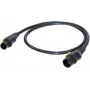 Kabel zasilający Neutrik [1x PowerCon-gniazdo - 1x wtyk PowerCon] 3,00 m czarny, żółty (NKPF-M-A-3)