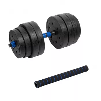 REBEL ACTIVE Regulowany hantel bitumiczny z łącznikiem 1x20kg