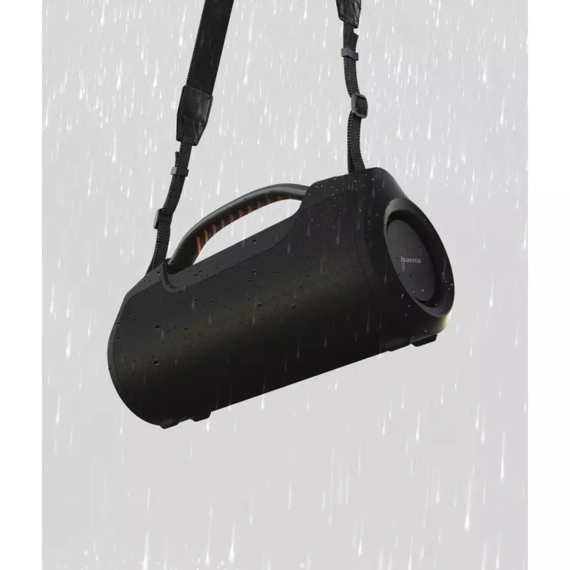 Soundbar HAMA Soundbarrel 2.0 czarny Bluetooth bezprzewodowy — kompaktowy 2.0-kanałowy