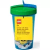 Room Copenhagen kubek LEGO ze słomką Iconic Boy Bright niebieski (niebieski/zielony, 500 ml)