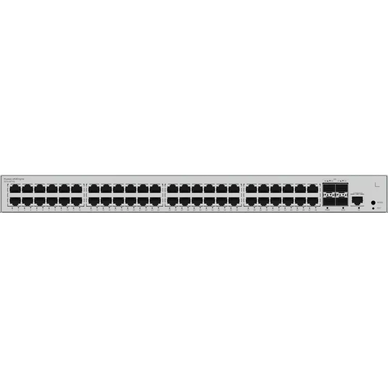 Switch HUAWEI CloudEngine S310-48T4S — 48x Gigabit Ethernet (10/100/1000), 1U, konsola RJ-45, szary