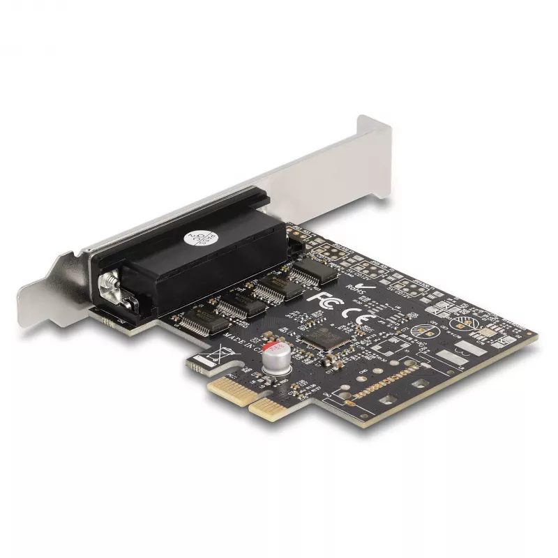 DeLOCK 66324 Wewnętrzny adapter RS-232 VGA PCIe Żeński Czarny