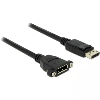 Kabel DisplayPort DeLOCK 85114 1m M-F Czarny