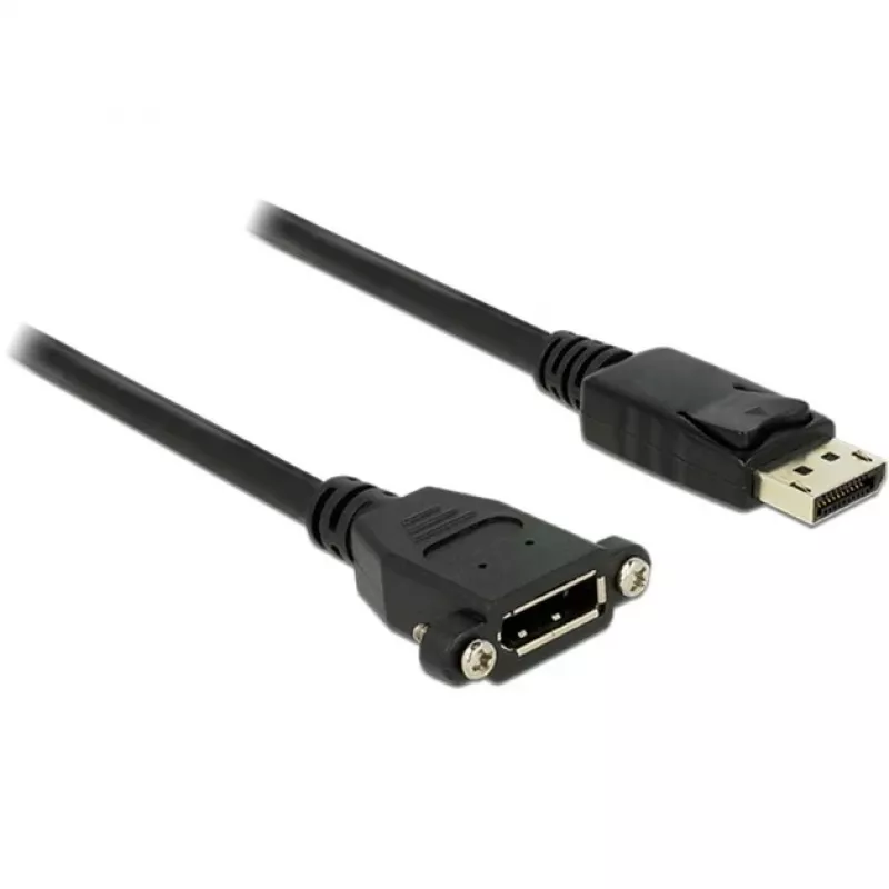 Kabel DisplayPort DeLOCK 85114 1m M-F Czarny