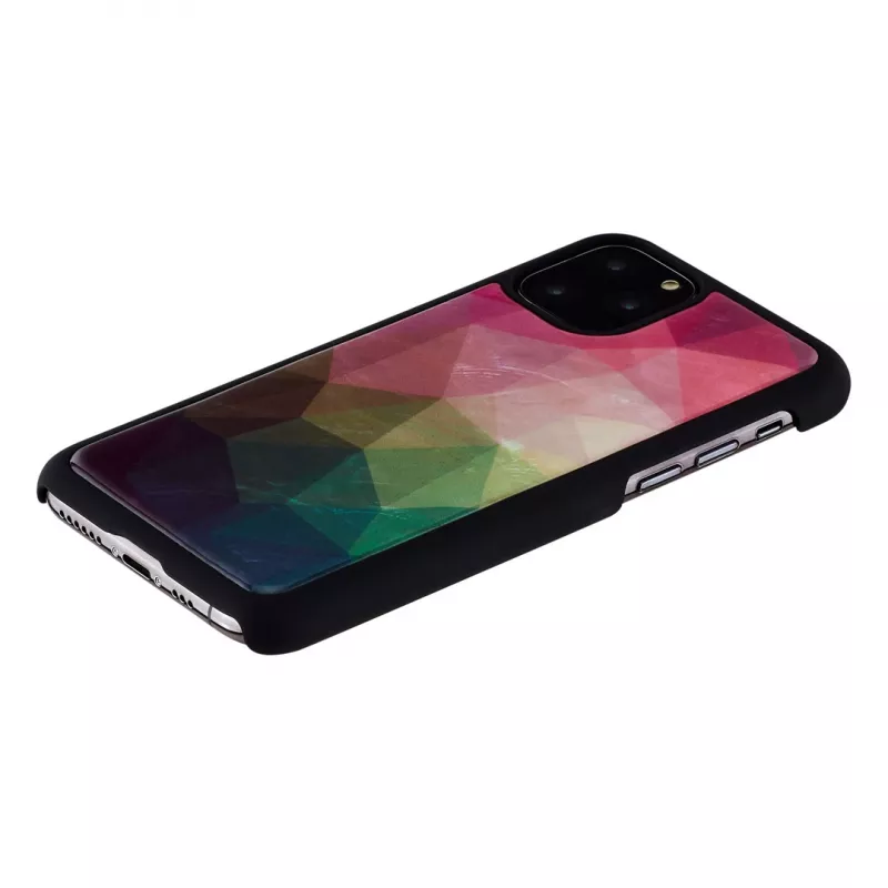 Etui ochronne na smartfona iKins do iPhone 11 Pro z motywem kwiatów wodnych, czarne