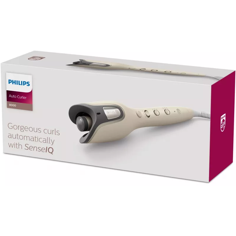Philips 8000 series BHB887/00 urządzenie do stylizacji włosów Lokówka Ciepły beż 2 m