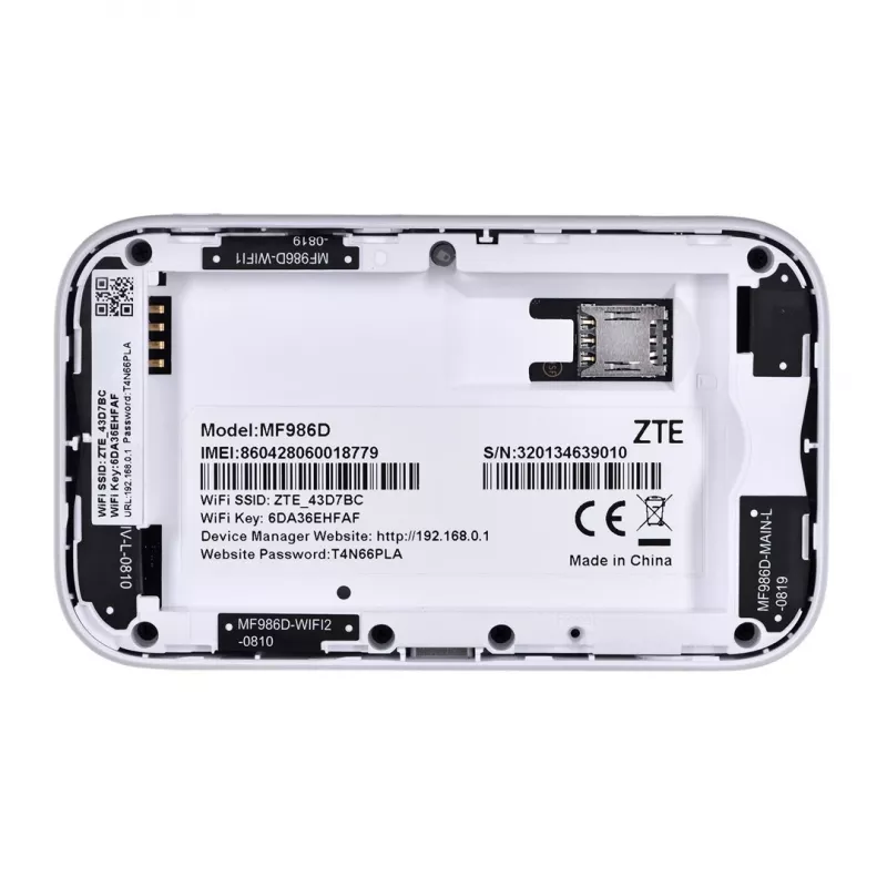 Router ZTE MF986D 4G UFI LTE CAT12/13 1x USB Type C, 1x gniazdo SIM, 2x TS-9