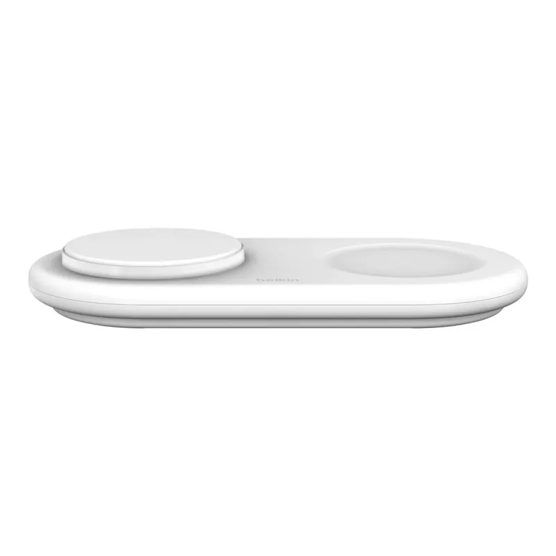 Belkin WIZ021VFWH - 2-w-1 bezprzewodowa podkładka ładująca z technologią Qi2 15 W, biała
