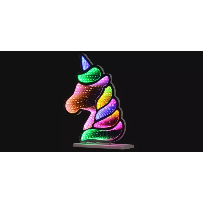 Neony MANTA Style UNICORN MASNL134MT z efektem tunelu — dekoracyjny panel LED do oświetlenia pokoju