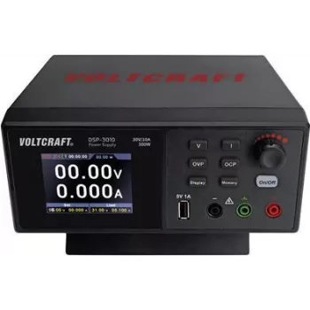VOLTCRAFT DSP-3010 zasilacz laboratoryjny, regulowany 0 - 30 V 0 - 10 A 300 W funkcja USB Slave liczba wyjść 1 x (VC-12231815)