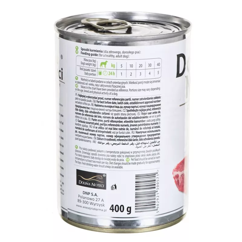 Dolina Noteci Premium Pure Lamb - mokra karma dla psa - 400 g