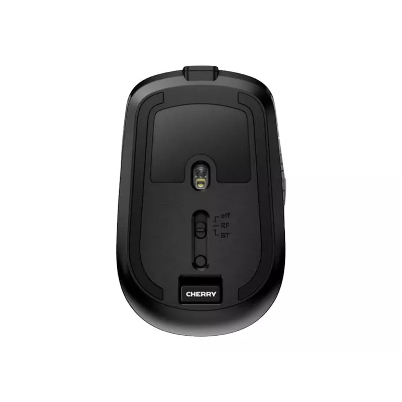 CHERRY DW 9100 cienki klawiatura Z myszą Uniwersalna RF Wireless + Bluetooth AZERTY Francuski Czarny