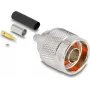 Złącze koncentryczne DELOCK adapter męski N-type 20×30×20 mm (model 91766)