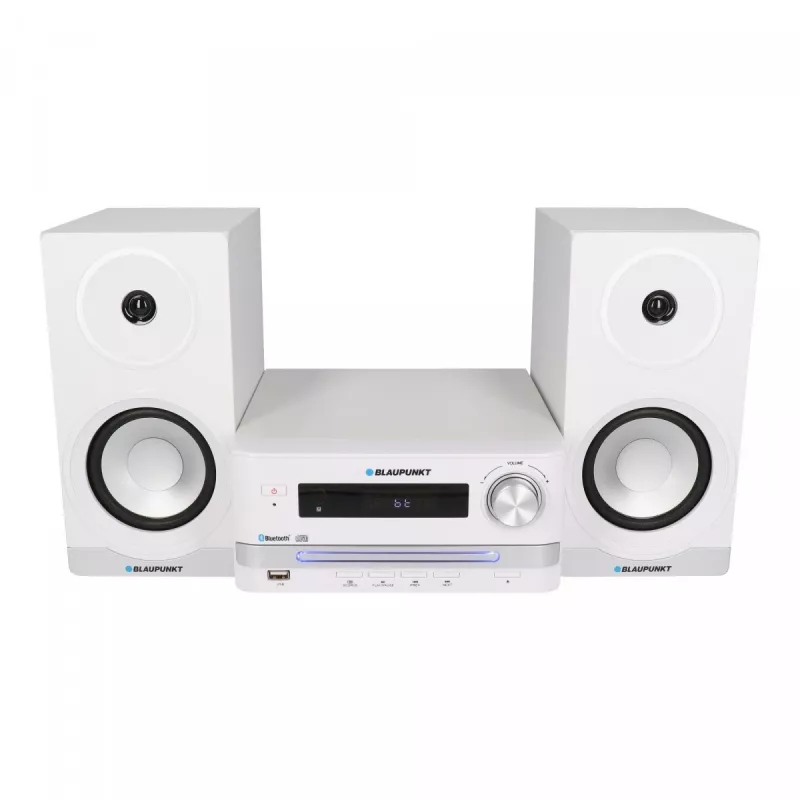 Mikrosystem audio do domu BLAUPUNKT MS16BT 15 W, CD/USB/MP3, Bluetooth, FM RDS, Biały