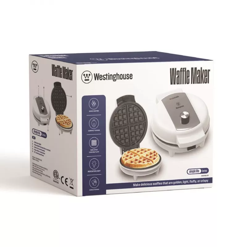 Waffle maker Westinghouse WKWMSL402 — elektryczna gofrownica, kompaktowe urządzenie na blat