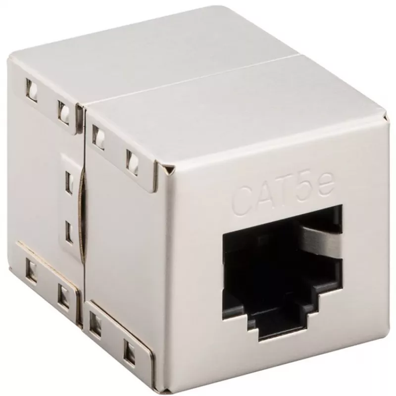 Wentronic Goobay CAT 5e RJ45 złącze/sprzęg - do sieci 100 MHz, ekranowany (15027)