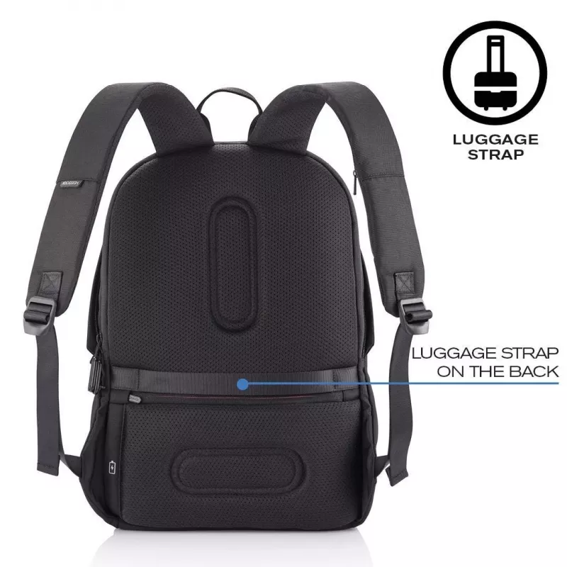 Plecak casualowy XDDESIGN Bobby Soft z komorą na notebooka 15,6 cala, 16 l, PET, czarny