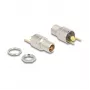 DeLOCK złącze DC 5.5 x 2.5 mm żeńskie, przepustowe, wersja do lutowania, 20 V 15 A