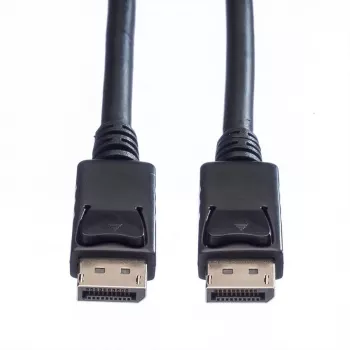 Kabel połączeniowy Value DisplayPort, wtyk DisplayPort, wtyk DisplayPort 1,50 m czarny 11.99.5767, ekranowany