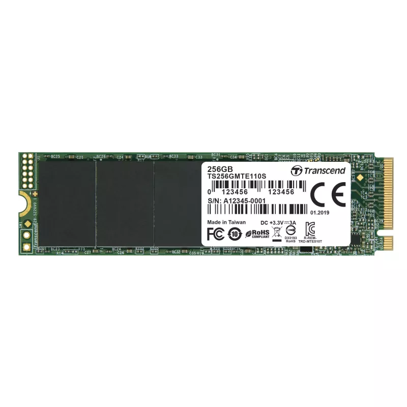 Dysk SSD Transcend 256 GB M.2 PCIe TS256GMTE110S