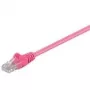 Wentronic Goobay kabel krosowy CAT 5e, U/UTP, magenta, 3 m - mieszanka miedzi CCA (95232)